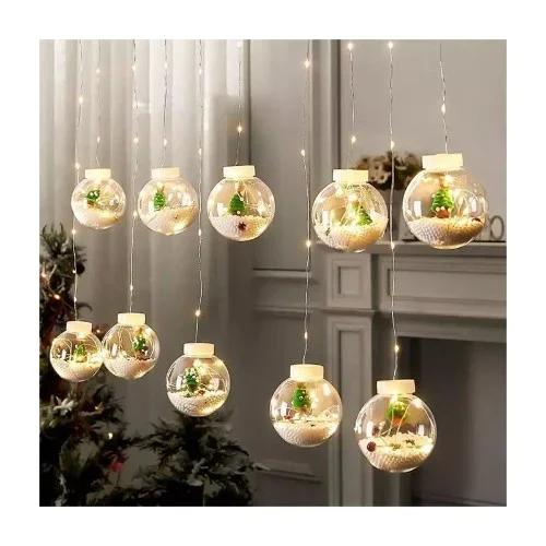 LED Χριστουγεννιάτικα Φωτάκια Ασύμμετρη Κουρτίνα 3μ σε Σχήμα Μπάλας με Δεντράκι Λευκού Θερμού Φωτισμού- LED Christmas Lights Ball LED Χριστουγεννιάτικα Φωτάκια Ασύμμετρη Κουρτίνα 3μ σε Σχήμα Μπάλας με Δεντράκι Λευκού Θερμού Φωτισμού- LED Christmas Lights Ball