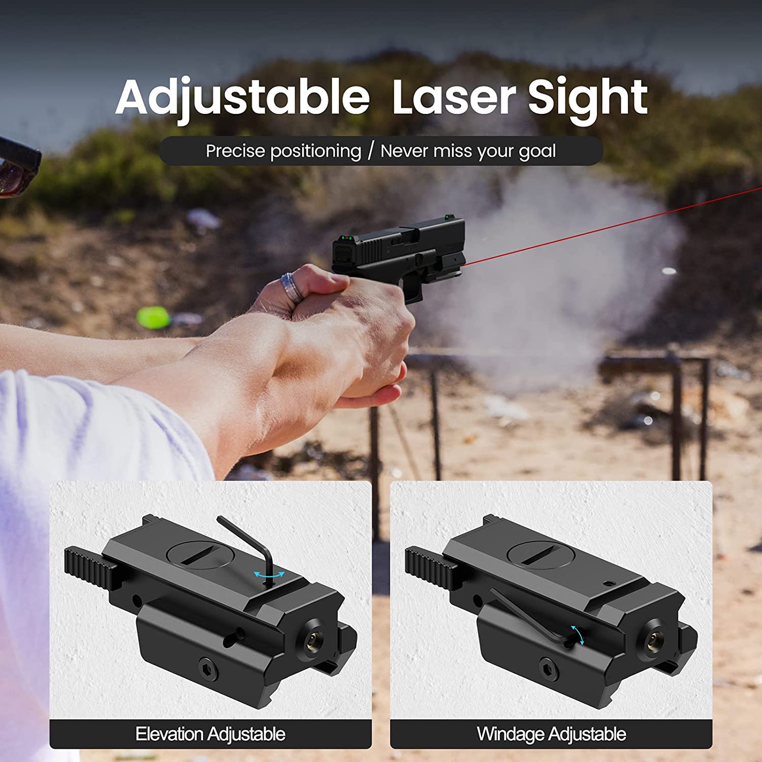 Tactical Red Dot Laser Sight Low Profile For Rifle Handgun 20mm Picatinny Rail Tactical Red Dot Laser Sight Low Profile For Rifle Handgun 20mm Picatinny Rail