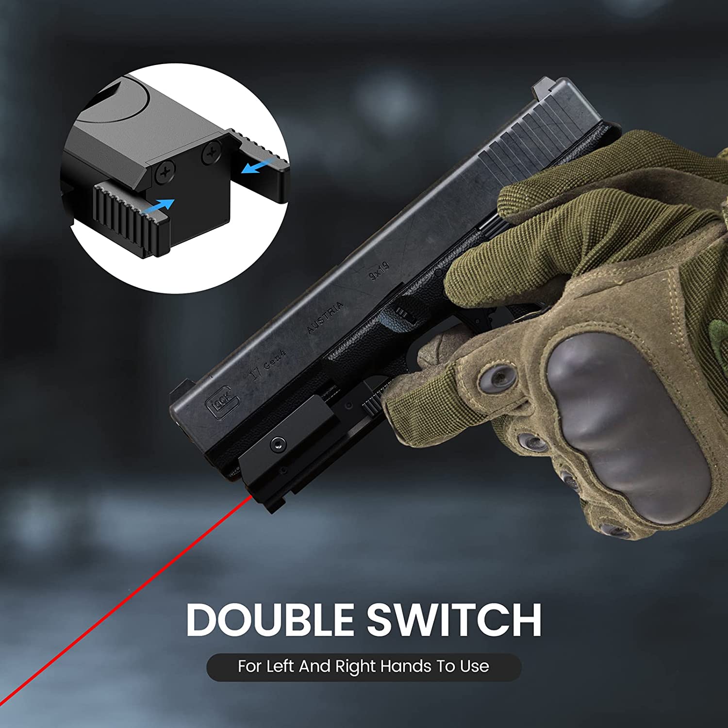 Tactical Red Dot Laser Sight Low Profile For Rifle Handgun 20mm Picatinny Rail Tactical Red Dot Laser Sight Low Profile For Rifle Handgun 20mm Picatinny Rail