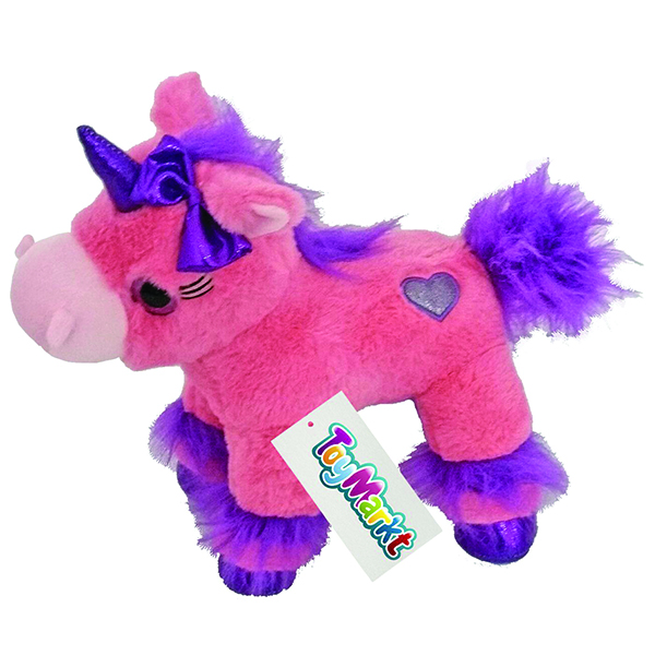 Λούτρινο Αρκουδάκι Μονόκερος Μωβ με Ροζ 26εκ Λούτρινο Αρκουδάκι Μονόκερος Μωβ με Ροζ 26εκ