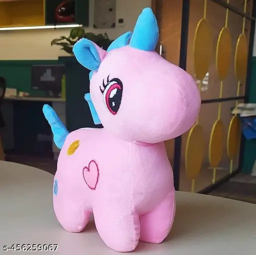 Λούτρινος Μαλακός Ροζ Μονόκερος 36cm - Cute Pink Unicorn Λούτρινος Μαλακός Ροζ Μονόκερος 36cm - Cute Pink Unicorn