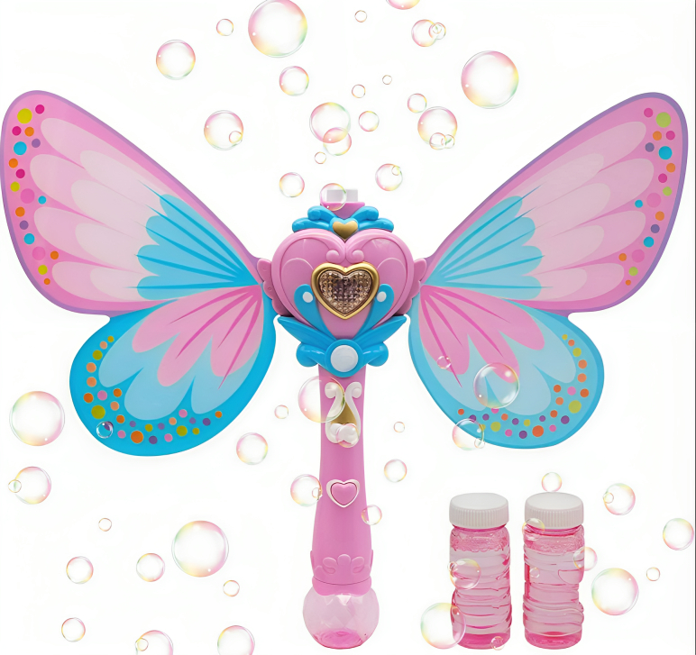 Μαγικό Ραβδί Πεταλούδα για Σαπουνόφουσκες με Μουσική & Φωτισμό LED Μαγικό Ραβδί Πεταλούδα για Σαπουνόφουσκες με Μουσική & Φωτισμό LED