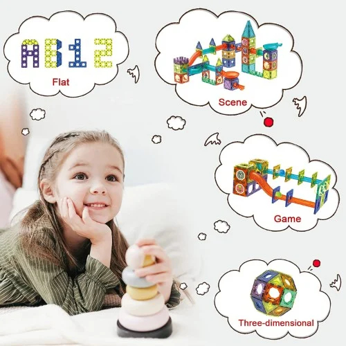 Μαγνητική Πίστα Κατασκευών με Φωτεινά Τουβλάκια 49τμχ STEM Light Magnetic Blocks με LED Σφαίρες Μαγνητική Πίστα Κατασκευών με Φωτεινά Τουβλάκια 49τμχ STEM Light Magnetic Blocks με LED Σφαίρες