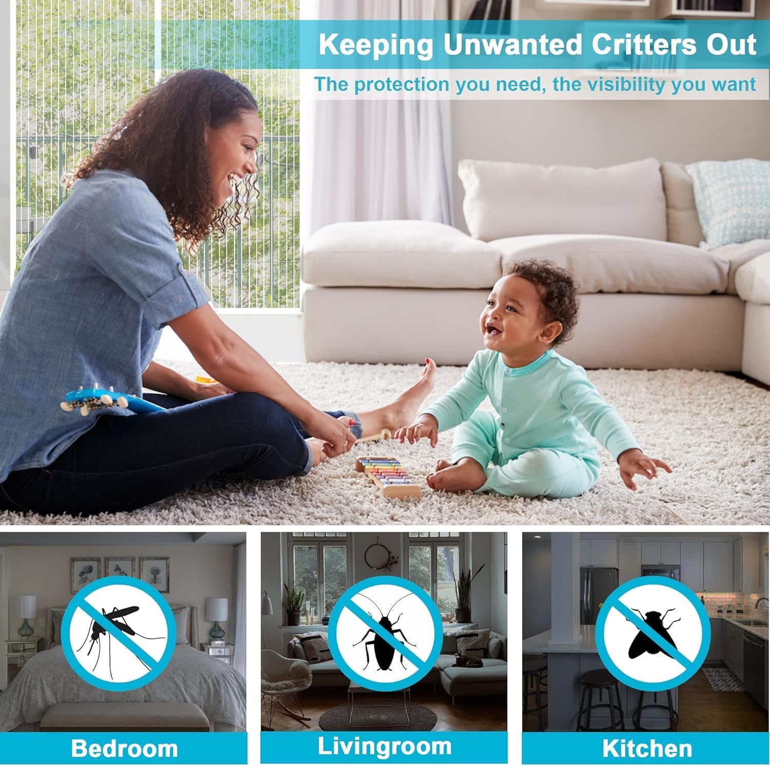 Μαγνητική Σίτα Πόρτας 150x250cm - Hoomei Μαγνητική Σίτα Πόρτας 150x250cm - Hoomei