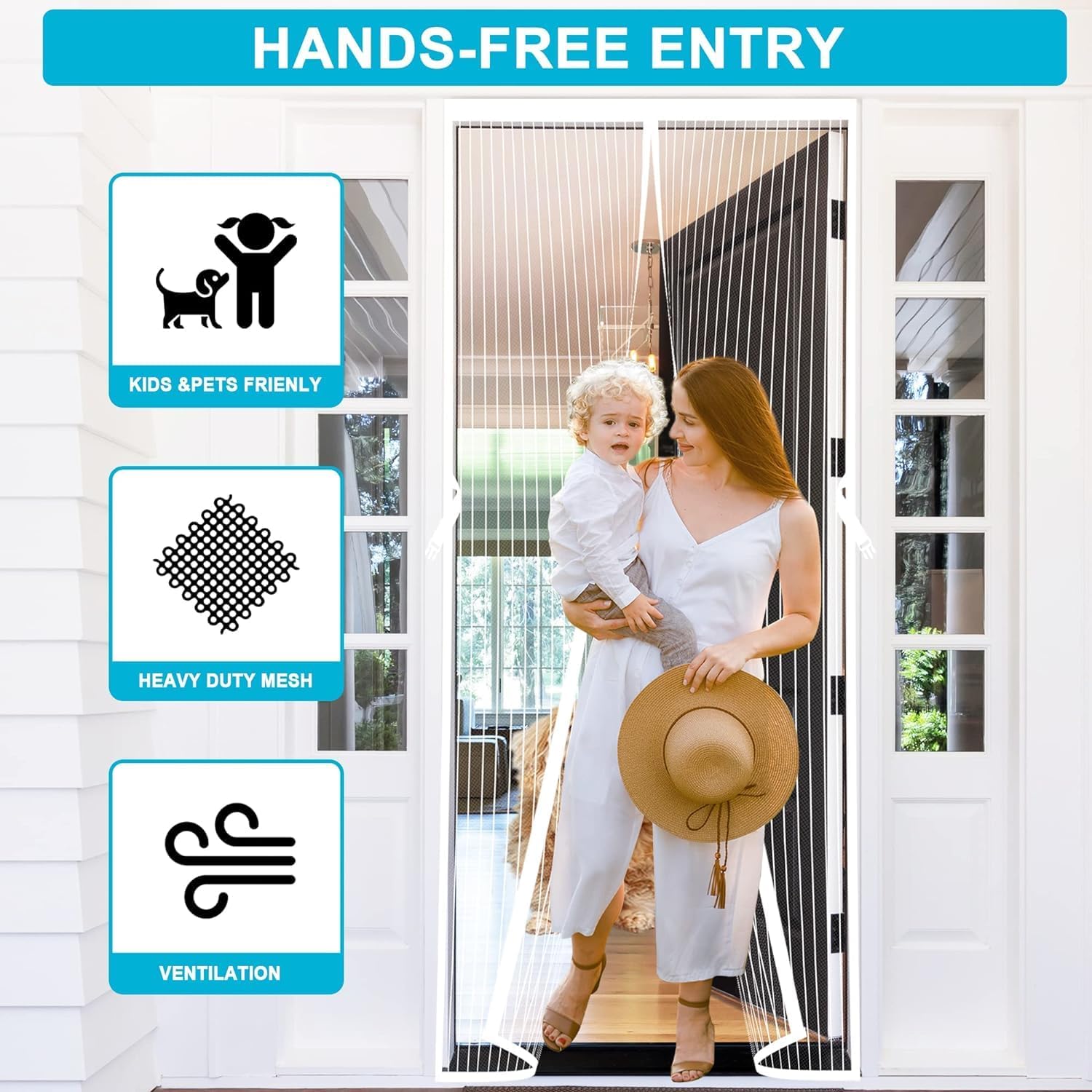 Μαγνητική Σίτα Πόρτας 150x250cm - Hoomei Μαγνητική Σίτα Πόρτας 150x250cm - Hoomei