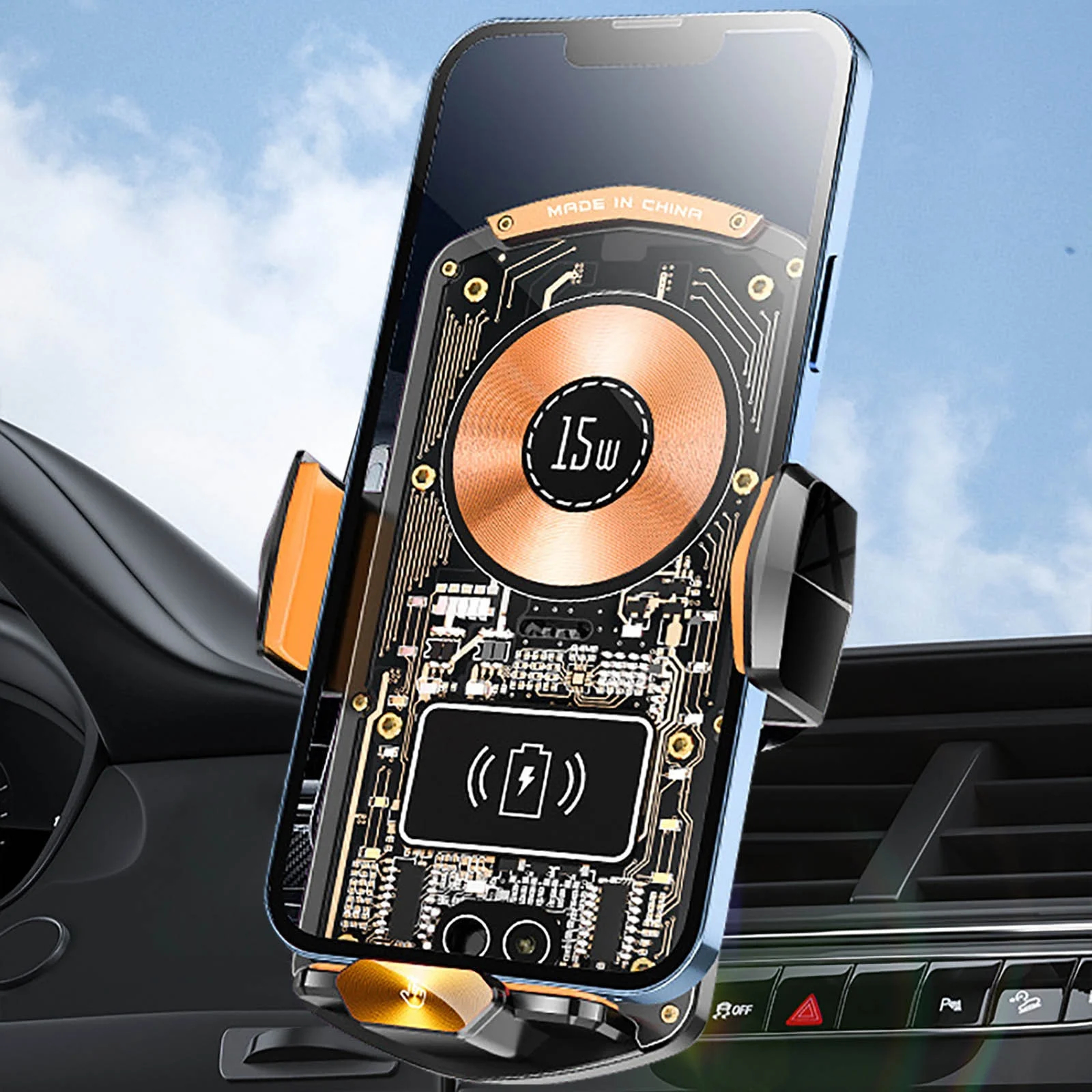 Μαγνητική Βάση Κινητού Αυτοκινήτου Αεραγωγού με Ασύρματη Φόρτιση Μαγνητική Βάση Κινητού Αυτοκινήτου Αεραγωγού με Ασύρματη Φόρτιση