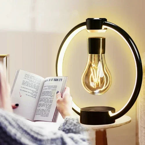 Μαγνητικό Περιστρεφόμενο Επιτραπέζιο Φωτιστικό - Αιωρούμενη Λάμπα με Εφέ Καφέ Ξύλου Home Theory Light Wood Grain Μαγνητικό Περιστρεφόμενο Επιτραπέζιο Φωτιστικό - Αιωρούμενη Λάμπα με Εφέ Καφέ Ξύλου Home Theory Light Wood Grain