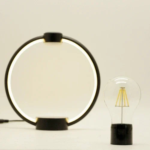 Μαγνητικό Περιστρεφόμενο Επιτραπέζιο Φωτιστικό - Αιωρούμενη Λάμπα με Εφέ Καφέ Ξύλου Home Theory Light Wood Grain Μαγνητικό Περιστρεφόμενο Επιτραπέζιο Φωτιστικό - Αιωρούμενη Λάμπα με Εφέ Καφέ Ξύλου Home Theory Light Wood Grain