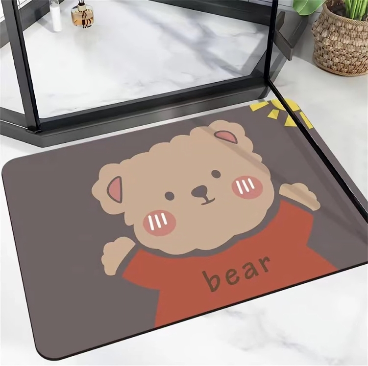 Μαλακό Απορροφητικό Πατάκι Μπάνιου με Σχέδια - 38 x 58 cm Μαλακό Απορροφητικό Πατάκι Μπάνιου με Σχέδια - 38 x 58 cm