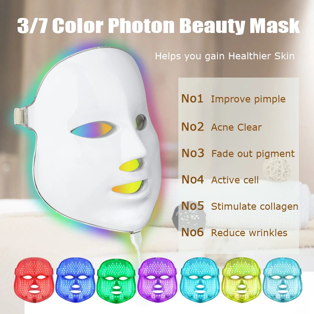 Μάσκα Φωτοθεραπείας Αναζωογόνησης Προσώπου - Λαιμού Αντιγήρανσης και Κατά των Ρυτίδων - LED Μάσκα Φωτοθεραπείας Αναζωογόνησης Προσώπου - Λαιμού Αντιγήρανσης και Κατά των Ρυτίδων - LED