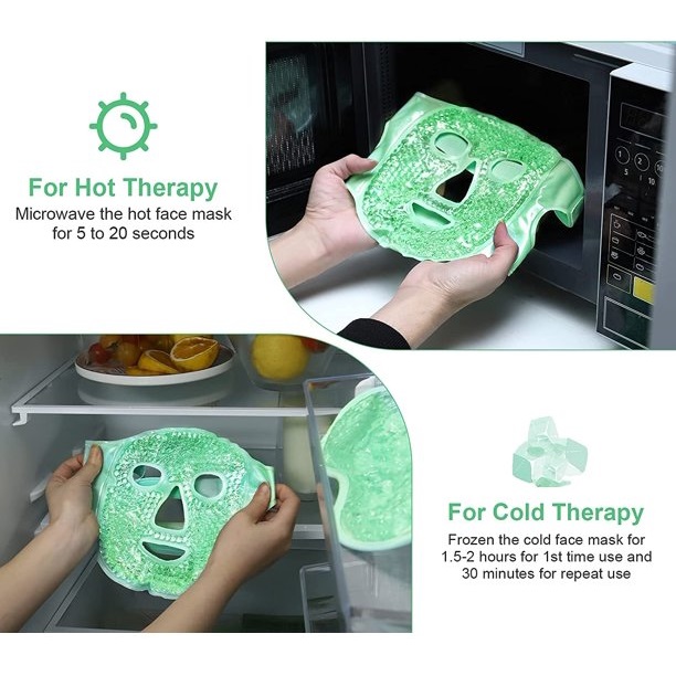 Διπλής Όψεως Μάσκα Προσώπου Gel για Ζεστή & Κρύα Θεραπεία Διπλής Όψεως Μάσκα Προσώπου Gel για Ζεστή & Κρύα Θεραπεία