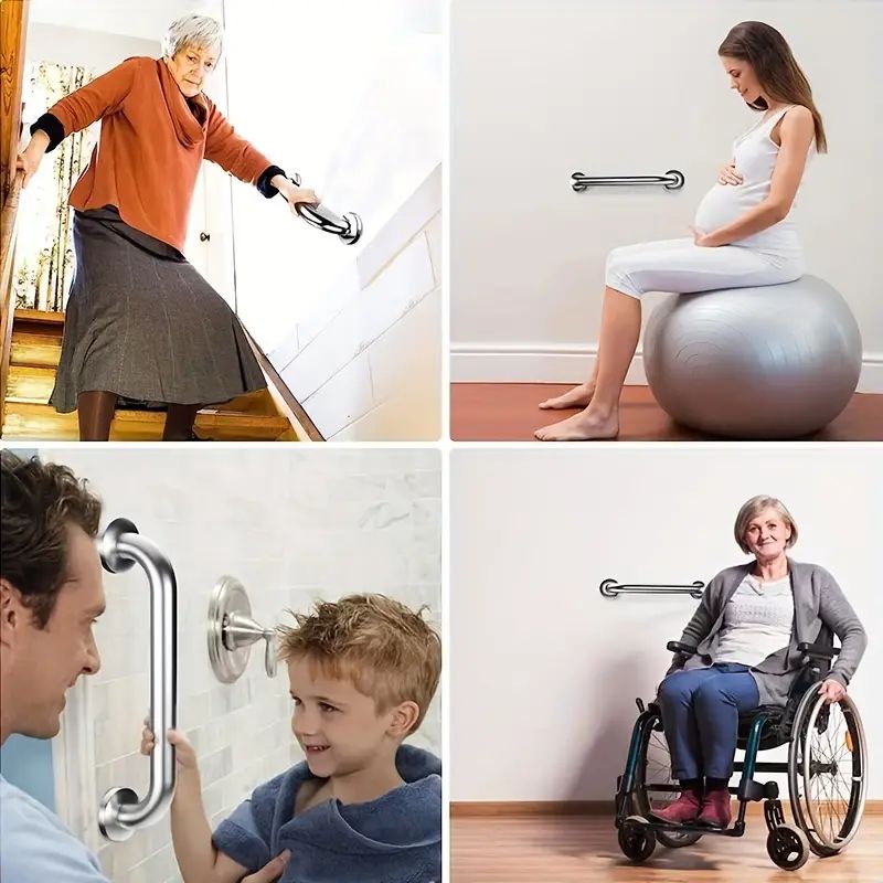 Μεγάλη Βοηθητική Λαβή Στήριξης ΑΜΕΑ 40cm Inox Τοίχου, Μπάνιου - Ανοξείδωτη Μπάρα Στήριξης για AMEA - Ασημί Μεγάλη Βοηθητική Λαβή Στήριξης ΑΜΕΑ 40cm Inox Τοίχου, Μπάνιου - Ανοξείδωτη Μπάρα Στήριξης για AMEA - Ασημί