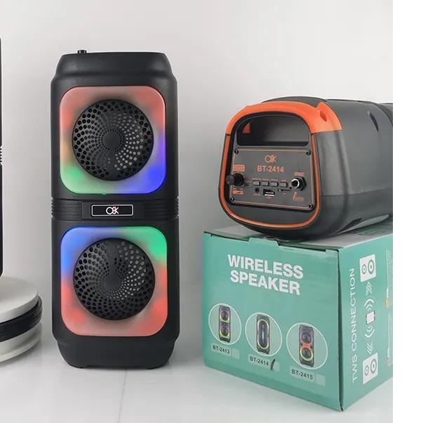 Μεγάλο Φορητό Bluetooth Ηχείο Φωτορυθμικό LED RGB Αυτοενισχυόμενο Ασύρματο με Είσοδο AUX (3,5mm & 6mm) για Μικρόφωνο Karaoke, USB στικ & SD Player Μεγάλο Φορητό Bluetooth Ηχείο Φωτορυθμικό LED RGB Αυτοενισχυόμενο Ασύρματο με Είσοδο AUX (3,5mm & 6mm) για Μικρόφωνο Karaoke, USB στικ & SD Player