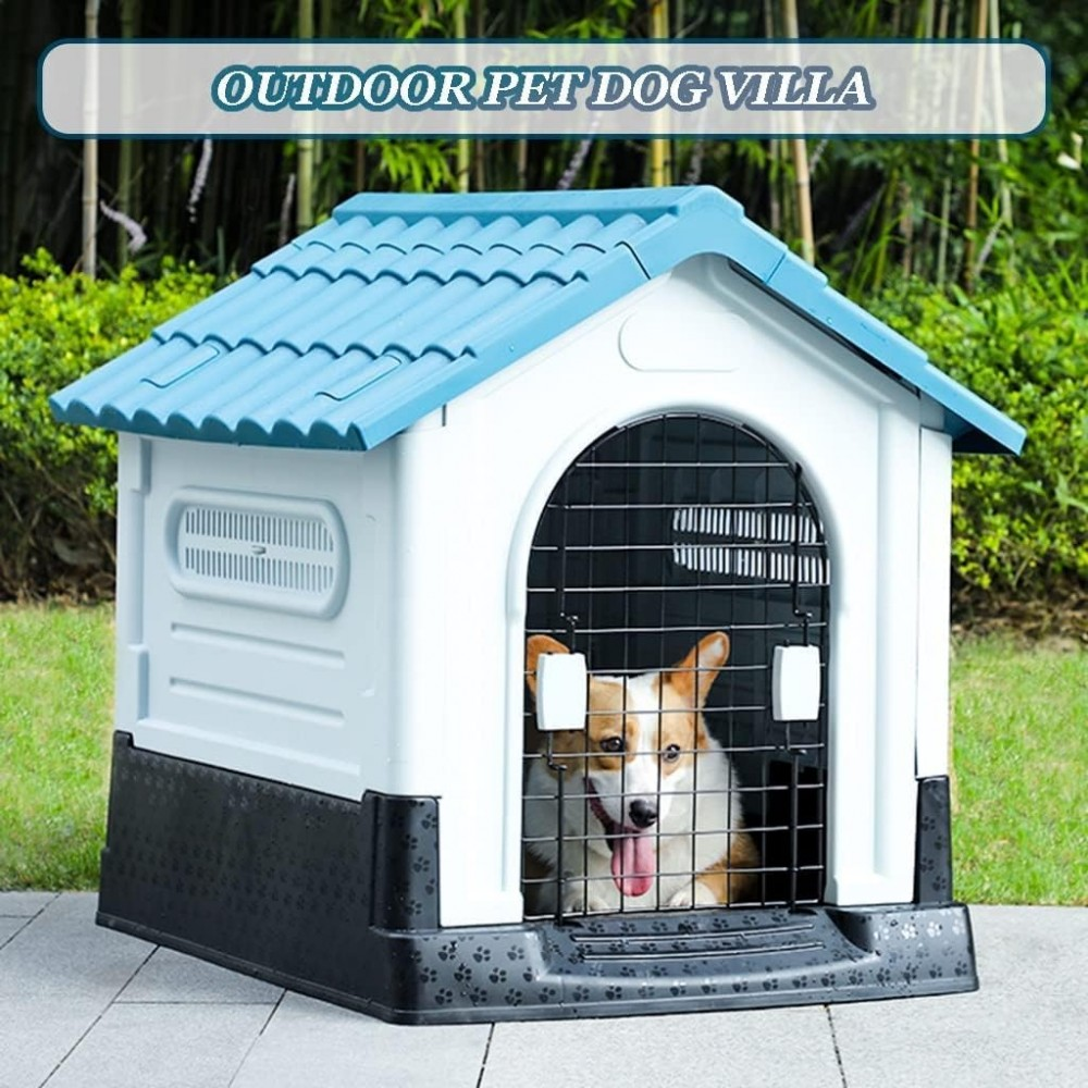 Μεγάλο Σπίτι Σκύλου 88x99x105 εκ από Ανακυκλωμένο Πλαστικό με Μεταλλική Πόρτα Μεγάλο Σπίτι Σκύλου 88x99x105 εκ από Ανακυκλωμένο Πλαστικό με Μεταλλική Πόρτα