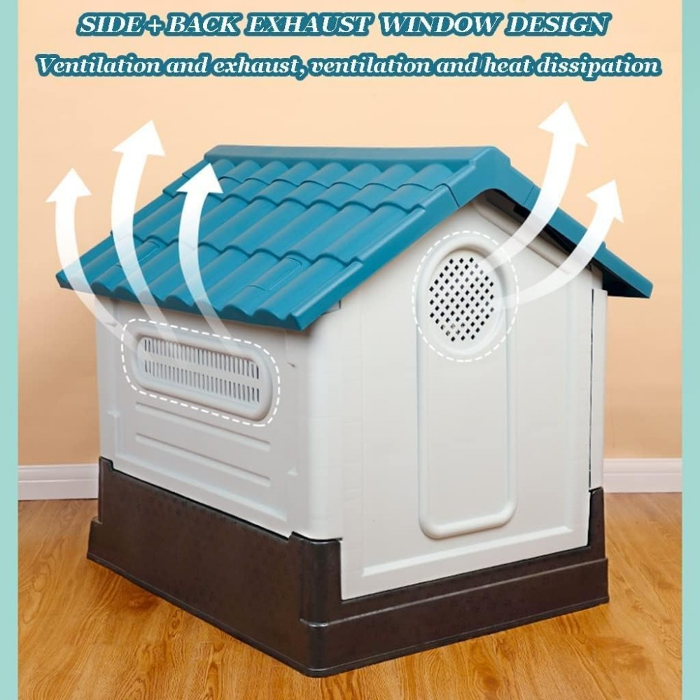 Μεγάλο Σπίτι Σκύλου 88x99x105 εκ από Ανακυκλωμένο Πλαστικό με Μεταλλική Πόρτα Μεγάλο Σπίτι Σκύλου 88x99x105 εκ από Ανακυκλωμένο Πλαστικό με Μεταλλική Πόρτα