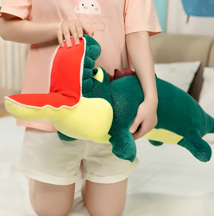 Μεγάλo Βελούδινo Λούτρινo Παιχνίδι Κροκόδειλος - 110x20εκ Μεγάλo Βελούδινo Λούτρινo Παιχνίδι Κροκόδειλος - 110x20εκ