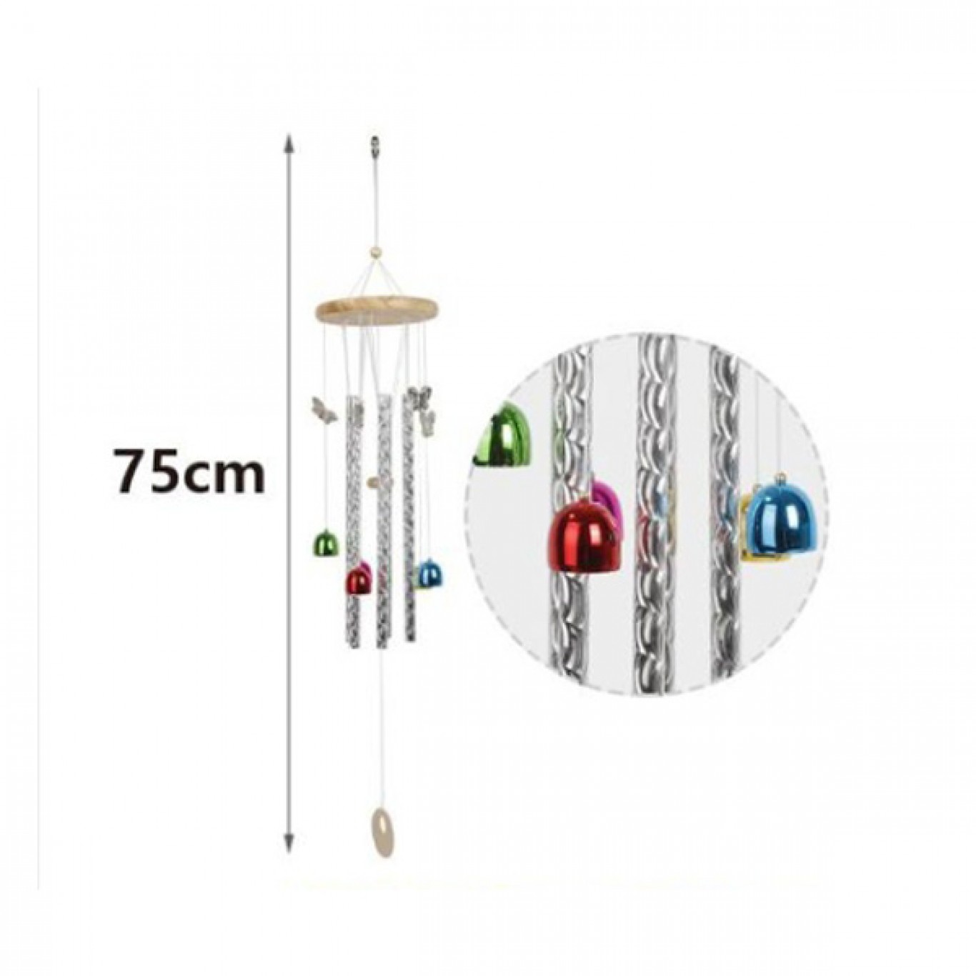 Μελωδός - Κινέζικο Μεταλλικό Κουδούνι Αέρα 75cm Μελωδός - Κινέζικο Μεταλλικό Κουδούνι Αέρα 75cm