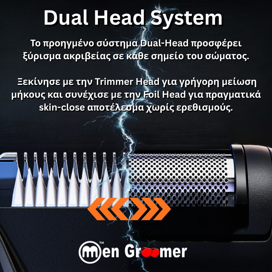 Men Groomer Pro Dual Head - Δεν Θα Κοπείτε Ποτέ - Η Επανάσταση στην Ανδρική Περιποίηση Προσώπου, Σώματος και Ευαίσθητης Περιοχής. Men Groomer Pro Dual Head - Δεν Θα Κοπείτε Ποτέ - Η Επανάσταση στην Ανδρική Περιποίηση Προσώπου, Σώματος και Ευαίσθητης Περιοχής.