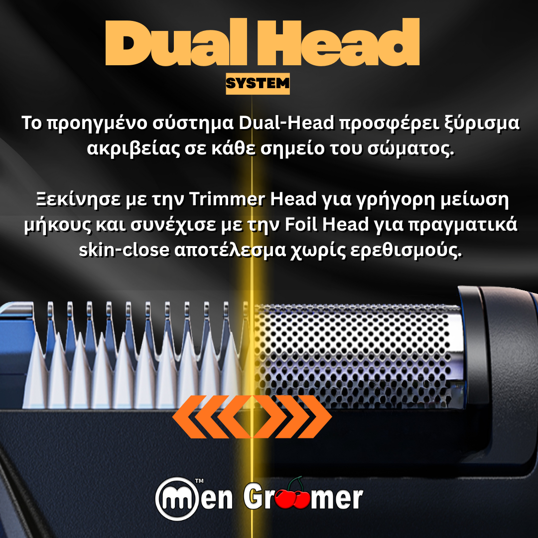 Men Groomer Pro Dual Head - Δεν Θα Κοπείτε Ποτέ - Η Επανάσταση στην Ανδρική Περιποίηση Προσώπου, Σώματος και Ευαίσθητης Περιοχής. Men Groomer Pro Dual Head - Δεν Θα Κοπείτε Ποτέ - Η Επανάσταση στην Ανδρική Περιποίηση Προσώπου, Σώματος και Ευαίσθητης Περιοχής.