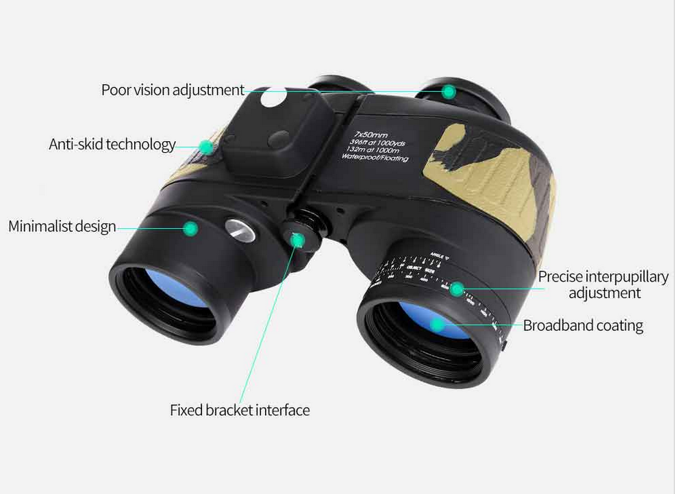 Mentoh Αδιάβροχα Στρατιωτικά Κιάλια με Πυξίδα 10Χ50 και Νυχτερινή Λειτουργία Mentoh Αδιάβροχα Στρατιωτικά Κιάλια με Πυξίδα 10Χ50 και Νυχτερινή Λειτουργία