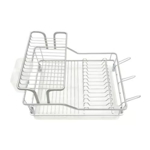 Μεταλλική Διπλή Πιατοθήκη Στραγγίσματος με Δίσκο 30x45x35 cm Μεταλλική Διπλή Πιατοθήκη Στραγγίσματος με Δίσκο 30x45x35 cm