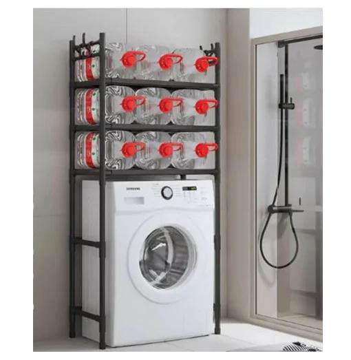 Μεταλλική Επιδαπέδια Ραφιέρα Μπάνιου Πλυντηρίου Οργάνωσης & Αποθήκευσης 3 Επιπέδων 169.2x26x63.5cm Μαύρο Μεταλλική Επιδαπέδια Ραφιέρα Μπάνιου Πλυντηρίου Οργάνωσης & Αποθήκευσης 3 Επιπέδων 169.2x26x63.5cm Μαύρο