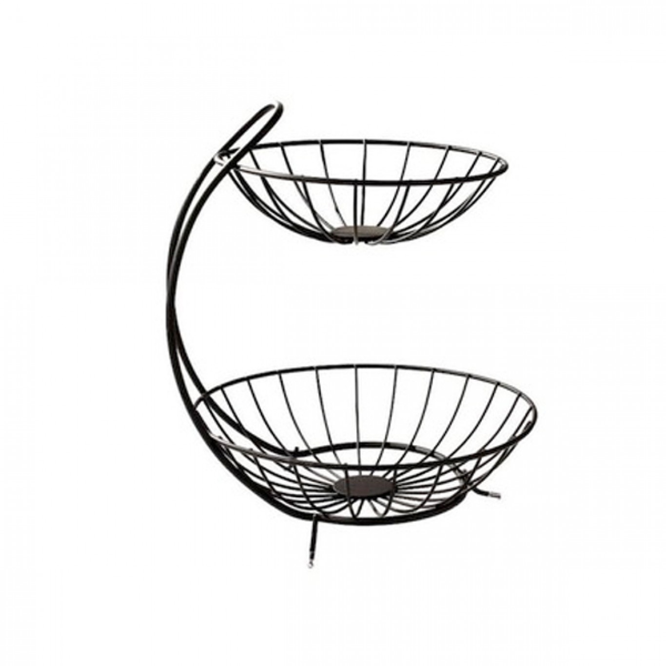 Μεταλλική Φρουτιέρα Δύο Επιπέδων Μαύρη 27 x 32cm Μεταλλική Φρουτιέρα Δύο Επιπέδων Μαύρη 27 x 32cm