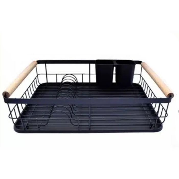 Πιατοθήκη Νεροχύτη σε Μαύρο Χρώμα 44x32x12cm Πιατοθήκη Νεροχύτη σε Μαύρο Χρώμα 44x32x12cm