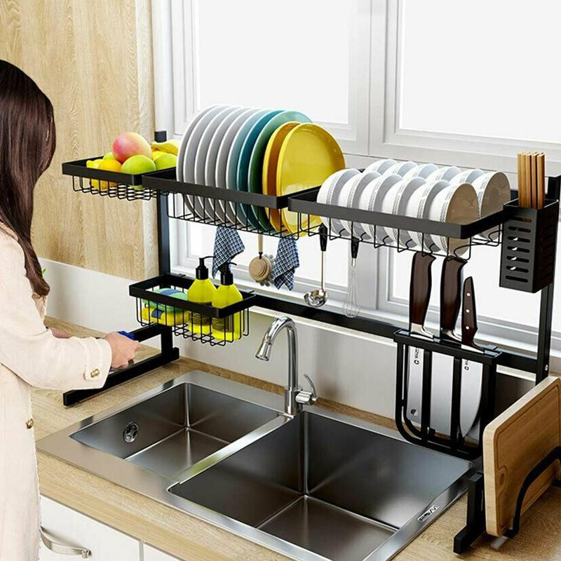 Μεταλλική Πιατοθήκη - Ραφιέρα - Βάση Οργάνωσης - Στεγνωτήρας Νεροχύτη για Όλα τα Σκεύη 65x31x50cm - Μαύρο Μεταλλική Πιατοθήκη - Ραφιέρα - Βάση Οργάνωσης - Στεγνωτήρας Νεροχύτη για Όλα τα Σκεύη 65x31x50cm - Μαύρο