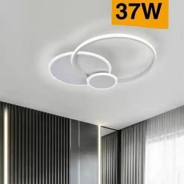 Μεταλλική Πλαφονιέρα Οροφής με 3 Κύκλους 55x43cm 37W 2960LM 220V με Ενσωματωμένα LED σε Ψυχρό Λευκό Φωτισμό 6500K Universo Μεταλλική Πλαφονιέρα Οροφής με 3 Κύκλους 55x43cm 37W 2960LM 220V με Ενσωματωμένα LED σε Ψυχρό Λευκό Φωτισμό 6500K Universo