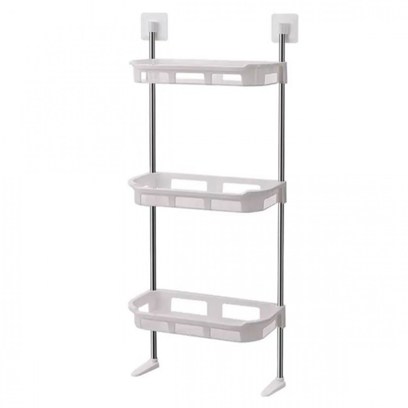 Μεταλλική Ραφιέρα Επικαθήμενη στο Καζανάκι της Τουαλέτας 3 Επιπέδων για το Μπάνιο Λευκή Μεταλλική Ραφιέρα Επικαθήμενη στο Καζανάκι της Τουαλέτας 3 Επιπέδων για το Μπάνιο Λευκή