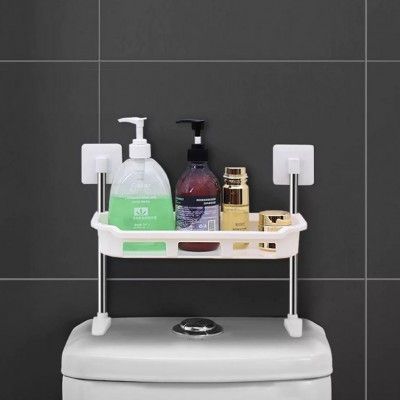 Μεταλλική Ραφιέρα Επικαθήμενη στο Καζανάκι της Τουαλέτας 3 Επιπέδων για το Μπάνιο Λευκή Μεταλλική Ραφιέρα Επικαθήμενη στο Καζανάκι της Τουαλέτας 3 Επιπέδων για το Μπάνιο Λευκή