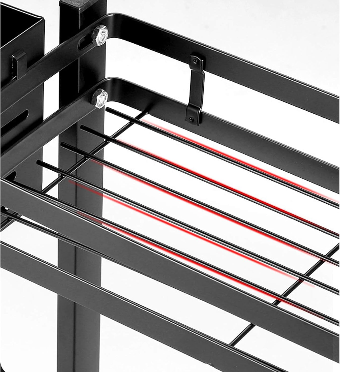 Μεταλλική Ραφιέρα Κουζίνας 3 Επιπέδων για Οργάνωση Μπαχαρικών & Βασικών Υλικών Μεταλλική Ραφιέρα Κουζίνας 3 Επιπέδων για Οργάνωση Μπαχαρικών & Βασικών Υλικών