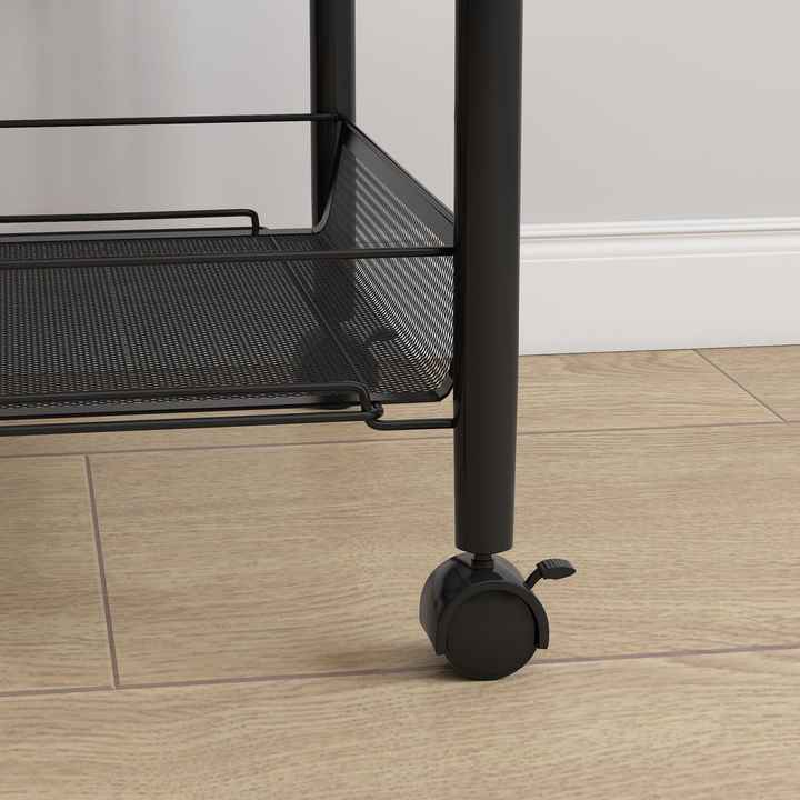 Μεταλλική Ραφιέρα - Τρόλει 5 Επιπέδων - Με Γάντζους & Περιστρεφόμενα Ροδάκια Μεταλλική Ραφιέρα - Τρόλει 5 Επιπέδων - Με Γάντζους & Περιστρεφόμενα Ροδάκια