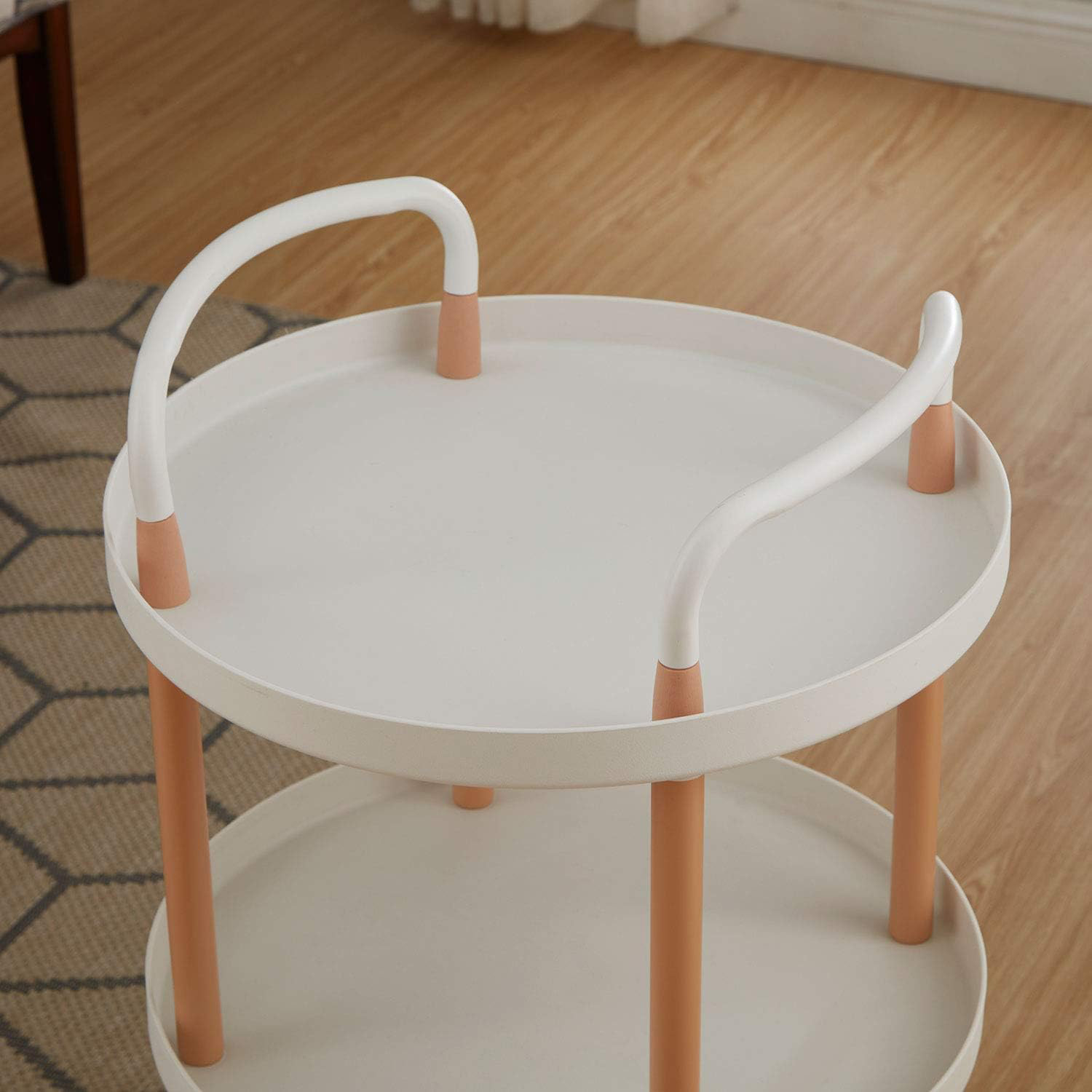 Μεταλλική Τροχήλατη Ραφιέρα - Καρότσι - Βάση Οργάνωσης 3 Επιπέδων με Χειρολαβές & Ροδάκια, Τρόλεϊ Οργάνωσης - Διακόσμησης 48x48x82cm Λευκό Μεταλλική Τροχήλατη Ραφιέρα - Καρότσι - Βάση Οργάνωσης 3 Επιπέδων με Χειρολαβές & Ροδάκια, Τρόλεϊ Οργάνωσης - Διακόσμησης 48x48x82cm Λευκό