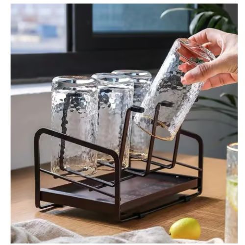 Μεταλλική Βάση για Ποτήρια 22x14x17.5 cm - Σκούρο Καφέ Μεταλλική Βάση για Ποτήρια 22x14x17.5 cm - Σκούρο Καφέ