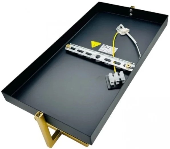 Μεταλλικό Φωτιστικό Τοίχου E27 - Μοντέρνα Απλίκα σε Μαύρο & Χρυσό - Universo Μεταλλικό Φωτιστικό Τοίχου E27 - Μοντέρνα Απλίκα σε Μαύρο & Χρυσό - Universo