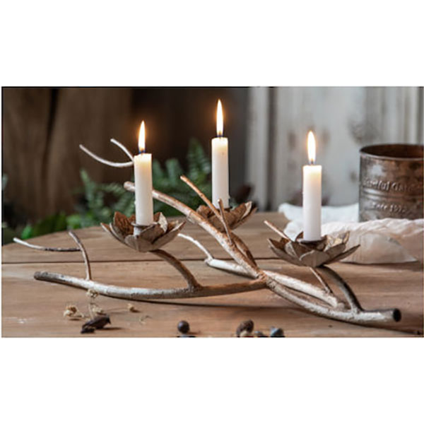 Μεταλλικό Κηροπήγιο Κλαδί Τριών Θέσεων Deep Forest 48x25x14cm Μεταλλικό Κηροπήγιο Κλαδί Τριών Θέσεων Deep Forest 48x25x14cm