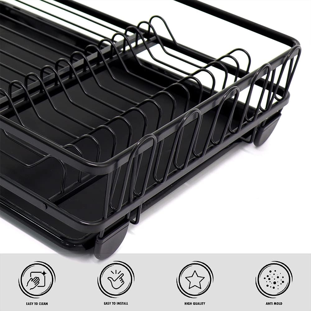 Μεταλλικό Στραγγιστήρι Πιάτων 2 Επιπέδων - Με Βάση για Μαχαιροπίρουνα και Αποσπώμενο Δίσκο Αποστράγγισης - 27 x 46 x 35cm Μεταλλικό Στραγγιστήρι Πιάτων 2 Επιπέδων - Με Βάση για Μαχαιροπίρουνα και Αποσπώμενο Δίσκο Αποστράγγισης - 27 x 46 x 35cm