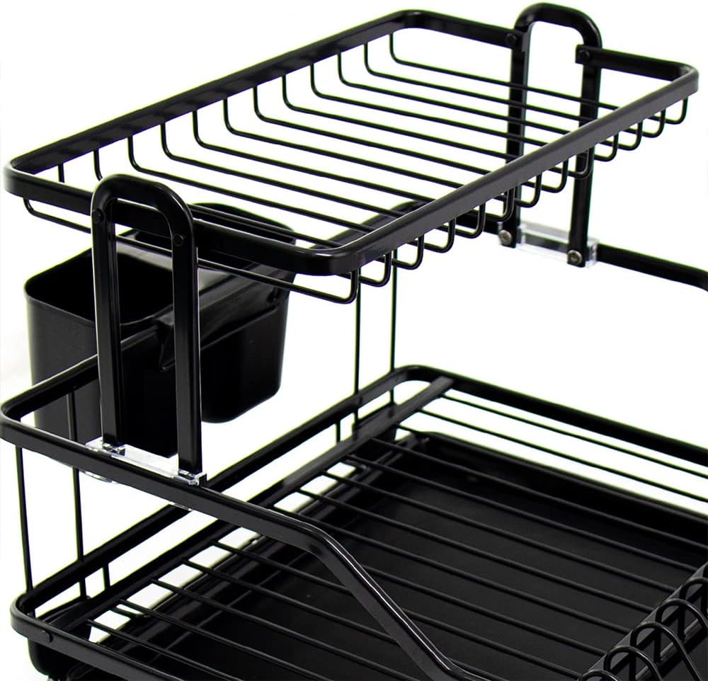 Μεταλλικό Στραγγιστήρι Πιάτων 2 Επιπέδων - Με Βάση για Μαχαιροπίρουνα και Αποσπώμενο Δίσκο Αποστράγγισης - 27 x 46 x 35cm Μεταλλικό Στραγγιστήρι Πιάτων 2 Επιπέδων - Με Βάση για Μαχαιροπίρουνα και Αποσπώμενο Δίσκο Αποστράγγισης - 27 x 46 x 35cm