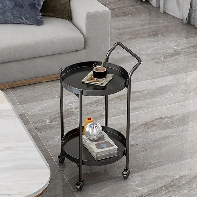 Μεταλλικό Στρογγυλό Βοηθητικό Τραπεζάκι Sentosa με Ρόδες Μαύρο 40x40x80εκ. Μεταλλικό Στρογγυλό Βοηθητικό Τραπεζάκι Sentosa με Ρόδες Μαύρο 40x40x80εκ.