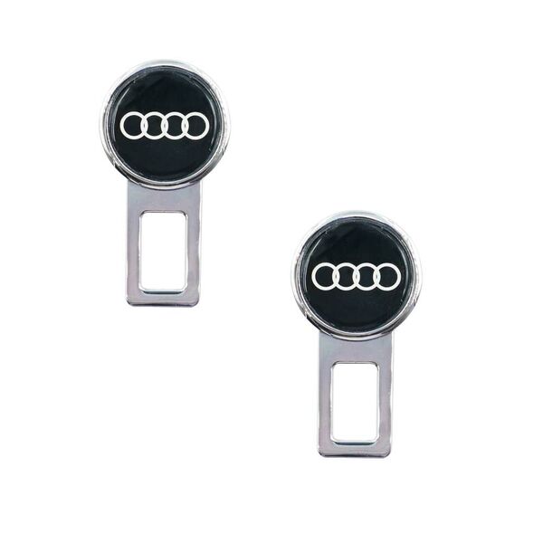 Μεταλλικοί Απενεργοποίητες Συναγερμού Ζώνης Κλιπ με Σήμα Audi 2τμχ Μαύροι Μεταλλικοί Απενεργοποίητες Συναγερμού Ζώνης Κλιπ με Σήμα Audi 2τμχ Μαύροι