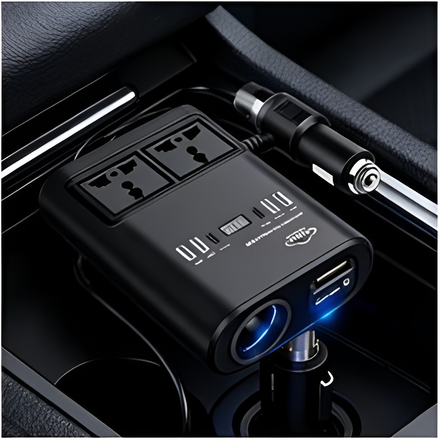 Μετατροπέας Ρεύματος Αυτοκινήτου 12V σε 220V με 2 Πρίζες USB Μετατροπέας Ρεύματος Αυτοκινήτου 12V σε 220V με 2 Πρίζες USB