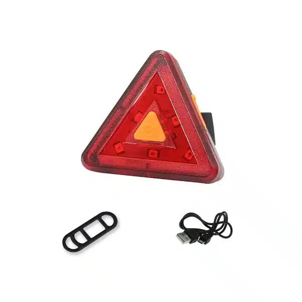 Mini Επαναφορτιζόμενο Προειδοποιητικό Τρίγωνο USB 6 SMD για Ποδήλατα Με 5 Λειτουργίες SOS Mini Επαναφορτιζόμενο Προειδοποιητικό Τρίγωνο USB 6 SMD για Ποδήλατα Με 5 Λειτουργίες SOS