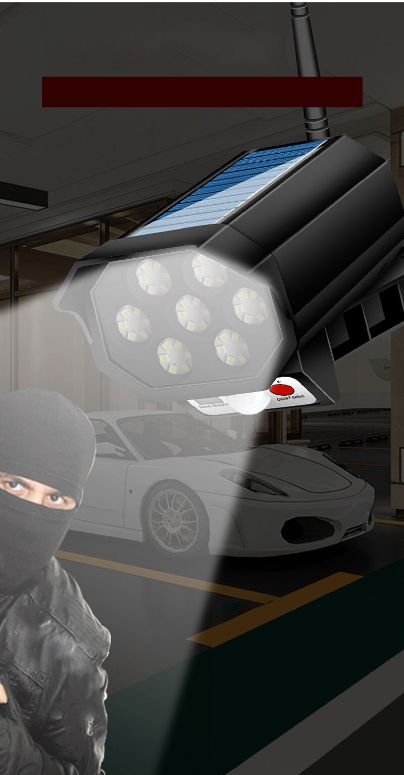 Mini Αδιάβροχο Ηλιακό 42 LED Φωτιστικό Δρόμου & Ομοίωμα Κάμερας Ασφαλείας Dummy με Φωτοκύτταρο, Αισθητήρα Κίνησης & Τηλεχειριστήριο - Μαύρο Mini Αδιάβροχο Ηλιακό 42 LED Φωτιστικό Δρόμου & Ομοίωμα Κάμερας Ασφαλείας Dummy με Φωτοκύτταρο, Αισθητήρα Κίνησης & Τηλεχειριστήριο - Μαύρο