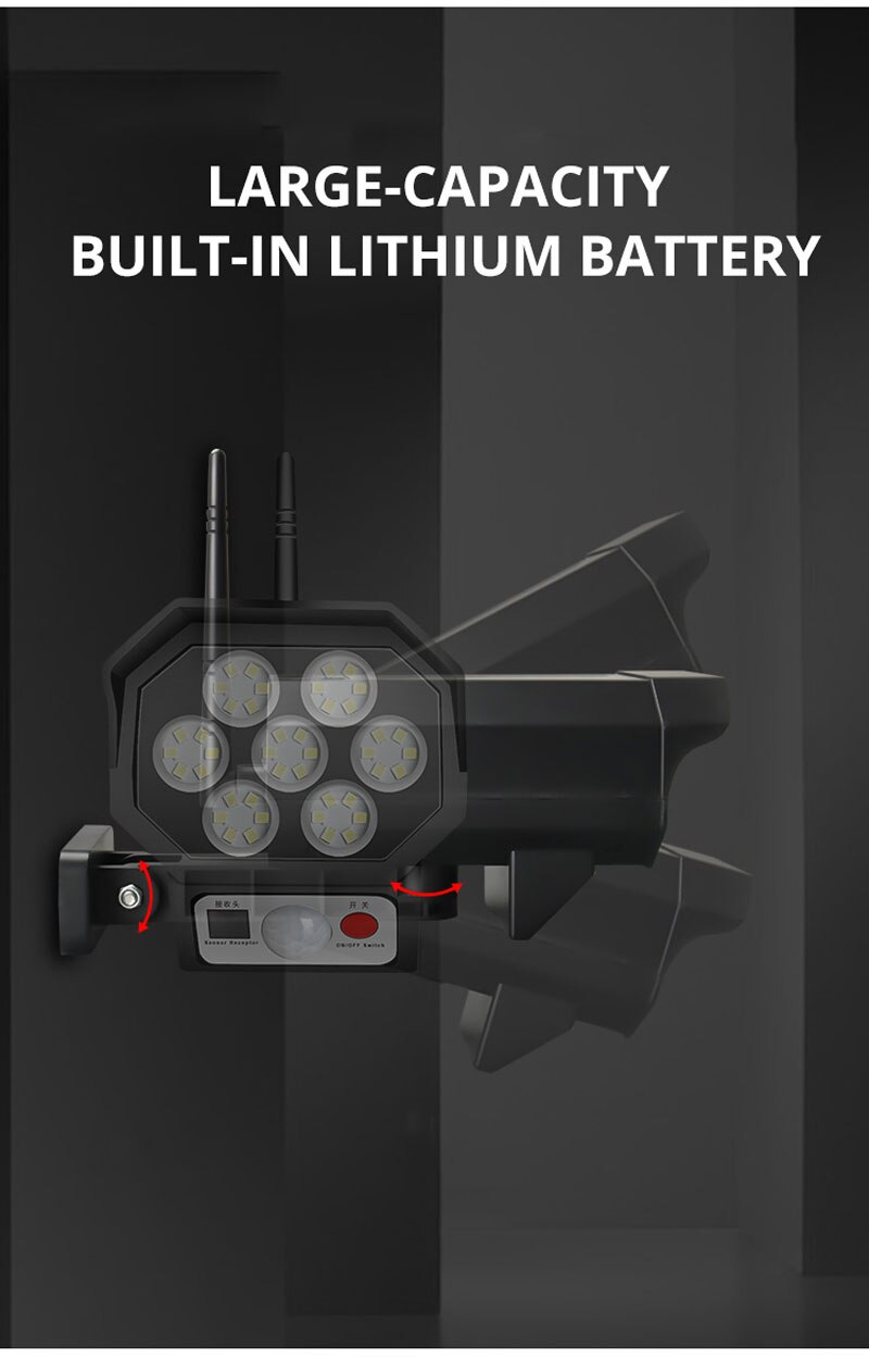 Mini Αδιάβροχο Ηλιακό 42 LED Φωτιστικό Δρόμου & Ομοίωμα Κάμερας Ασφαλείας Dummy με Φωτοκύτταρο, Αισθητήρα Κίνησης & Τηλεχειριστήριο - Μαύρο Mini Αδιάβροχο Ηλιακό 42 LED Φωτιστικό Δρόμου & Ομοίωμα Κάμερας Ασφαλείας Dummy με Φωτοκύτταρο, Αισθητήρα Κίνησης & Τηλεχειριστήριο - Μαύρο