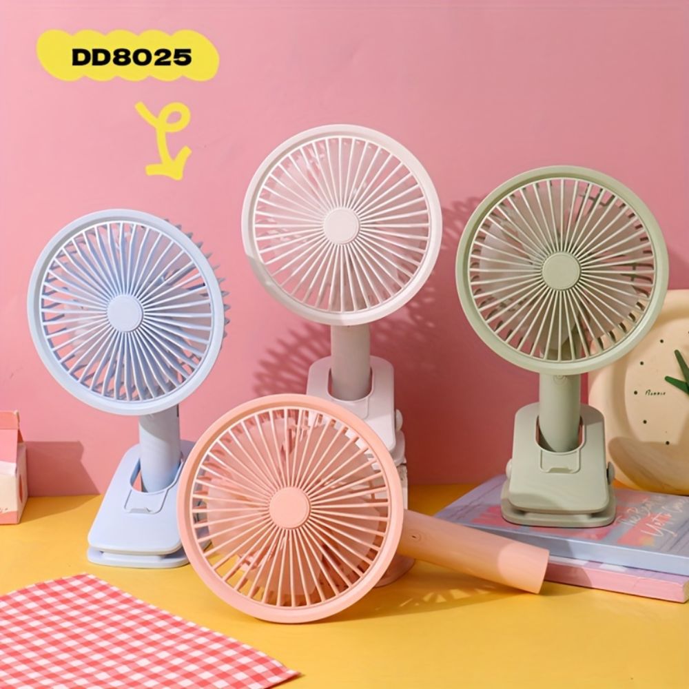 Mini Ανεμιστήρας USB με Κλιπ και LED Φωτισμό Diandi Επαναφορτιζόμενος Mini Ανεμιστήρας USB με Κλιπ και LED Φωτισμό Diandi Επαναφορτιζόμενος