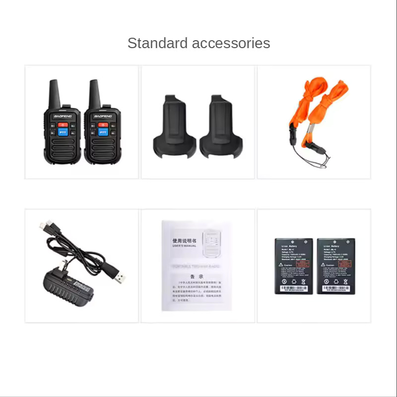 Μίνι Ασύρματοι Φορητοί Πομποδέκτες Walkie Talkie Χωρίς Οθόνη - Αμφίδρομη Eνδοεπικοινωνία UHF - VHF Σετ 2 τεμαχίων - Baofeng Μίνι Ασύρματοι Φορητοί Πομποδέκτες Walkie Talkie Χωρίς Οθόνη - Αμφίδρομη Eνδοεπικοινωνία UHF - VHF Σετ 2 τεμαχίων - Baofeng