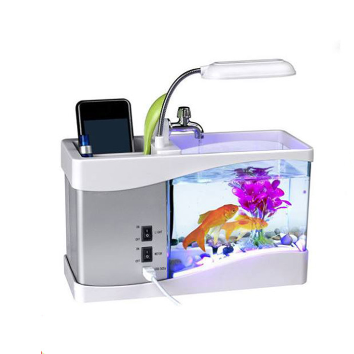 Mini Ενυδρείο - Μολυβοθήκη με Φωτισμό LED, Ηχείο & Οθόνη LCD με Ρολόι, Ημερολόγιο & Ξυπνητήρι USB 2,2Lt Mini Ενυδρείο - Μολυβοθήκη με Φωτισμό LED, Ηχείο & Οθόνη LCD με Ρολόι, Ημερολόγιο & Ξυπνητήρι USB 2,2Lt