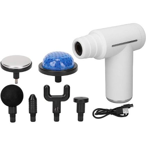 Μίνι Επαναφορτιζόμενη Eπαγγελματική Συσκευή Μασάζ Δονήσεων για το Σώμα με 6 Διαφορετικά Εξαρτήματα 6 Ταχύτητες- Αθλητικό Μασάζ, Ανάκαμψης & Αποκατάστασης - MDHLL Λευκό Μίνι Επαναφορτιζόμενη Eπαγγελματική Συσκευή Μασάζ Δονήσεων για το Σώμα με 6 Διαφορετικά Εξαρτήματα 6 Ταχύτητες- Αθλητικό Μασάζ, Ανάκαμψης & Αποκατάστασης - MDHLL Λευκό